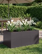 vidaXL Градинска саксия Черно 120 x 80 x 60 см