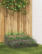 vidaXL Градинска саксия Маслинено зелено 90 x 90 x 35 см