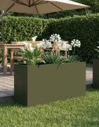 vidaXL Градинска саксия Маслиненозелено 100 x 30 x 40 см