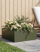 vidaXL Градинска саксия Маслиненозелено 40 x 40 x 20 cm
