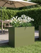 vidaXL Градинска саксия Маслиненозелено 60 x 30 x 40 см