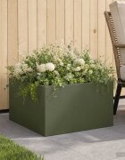 vidaXL Градинска саксия Маслиненозелено 60 x 60 x 30 cm