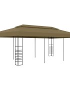 vidaXL Градинска шатра 6x3x27 м таупе 180 г/м²