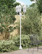 vidaXL Градинска светлина 57 x 49 x 241 см Алуминий и стъкло