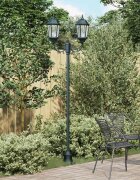 vidaXL Градинска светлина 68 x 20 x 235 см Алуминий и стъкло
