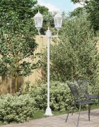vidaXL Градинска светлина 68 x 20 x 235 см Алуминий и стъкло