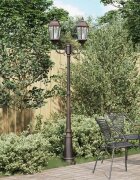 vidaXL Градинска светлина 68 x 20 x 235 см Алуминий и стъкло