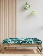 vidaXL Градинска табуретка 120x80 см импрегнирана борова дървесина