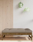 vidaXL Градинска табуретка меденокафява 120x80 см бор масив