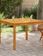 vidaXL Градинска трапезна маса 110x110x75 см акация масив