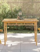 vidaXL Градинска трапезна маса 110x55x75 см бамбук