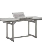 vidaXL Градинска трапезна маса (120-170)x80x75 cм акациево дърво масив
