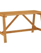 vidaXL Градинска трапезна маса 140x70x735 cм акациево дърво масив