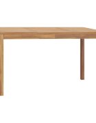 vidaXL Градинска трапезна маса 140x80x77 см тик масив