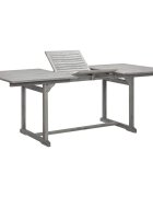 vidaXL Градинска трапезна маса (150-200)x100x75 cм акация масив