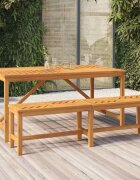 vidaXL Градинска трапезна маса 150x90x74 см акация масив