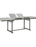 vidaXL Градинска трапезна маса (160-240)x100x75 cм акация масив