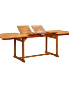 vidaXL Градинска трапезна маса (160-240)x100x75 cм акация масив