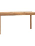 vidaXL Градинска трапезна маса 160x80x77 см тик масив