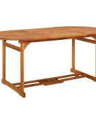 vidaXL Градинска трапезна маса 180x90x75 cм акациево дърво масив
