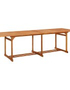 vidaXL Градинска трапезна маса 280x90x75 cм акациево дърво масив