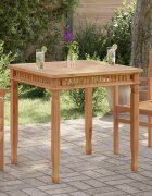 vidaXL Градинска трапезна маса 80x80x80 cм тиково дърво масив