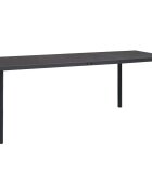 vidaXL Градинска трапезна маса антрацит 190x90x74 cм стомана