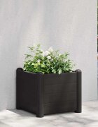 vidaXL Градинска висока леха PP антрацит 43x43x35 см