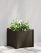 vidaXL Градинска висока леха PP мока 43x43x35 см
