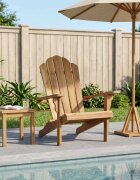 vidaXL Градински Adirondack стола Натурално Солидно тиково дърво