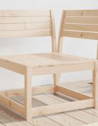 vidaXL Градински ъглов диван 73x73x78 см борово дърво масив