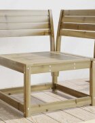 vidaXL Градински ъглов диван 73x73x78 см импрегниран бор
