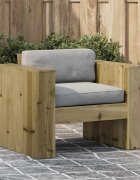 vidaXL Градински диван 79x60x62 см импрегнирано борово дърво