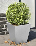 vidaXL Градински кашпи 2 бр 30x30x30 см поцинкована стомана