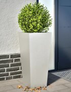 vidaXL Градински кашпи 2 бр 35x35x75 см неръждаема стомана