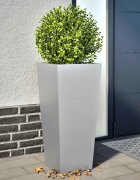 vidaXL Градински кашпи 2 бр 35x35x75 см поцинкована стомана