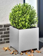 vidaXL Градински кашпи 2 бр 40x40x40 см поцинкована стомана