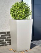 vidaXL Градински кашпи 2 бр 45x45x75 см неръждаема стомана