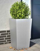 vidaXL Градински кашпи 2 бр 45x45x75 см поцинкована стомана