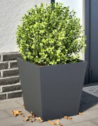 vidaXL Градински кашпи 2 бр антрацит 40x40x40 см стомана