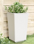 vidaXL Градински кашпи 2 бр бели 325x325x57 см PP