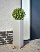 vidaXL Градински кашпи 2 бр триъгълна 30x26x75 см поцинкована стомана