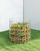vidaXL Градински компостер Ø50x50 см поцинкована стомана