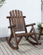 vidaXL Градински люлеещ се стол 69x96x101 см масивен смърч