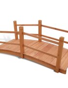 vidaXL Градински мост 140x60x56 см