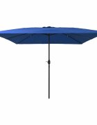 vidaXL Градински парасол 295 x 295 x 245 см Полиестер и стомана