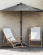 vidaXL Градински парасол Антрацит 294 x 150 x 223 см