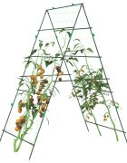 vidaXL Градински перголи за увивни растения 3 бр А-рамка стомана