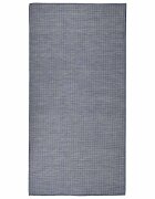 vidaXL Градински плоскотъкан килим 100x200 см син
