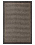 vidaXL Градински плоскотъкан килим 160x230 см тъмнокафяв